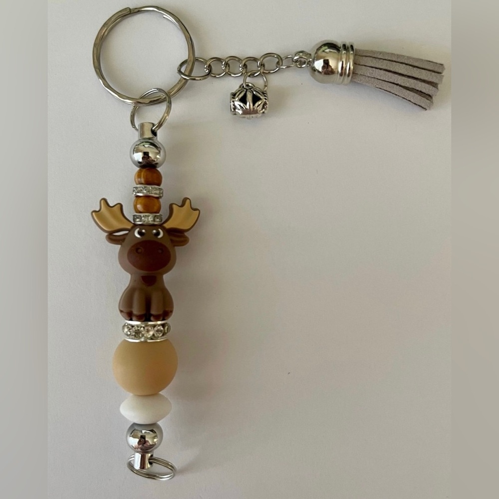 New Kawaii Silly Moose Keychain/Pendant/for backpack/bag /purse charm